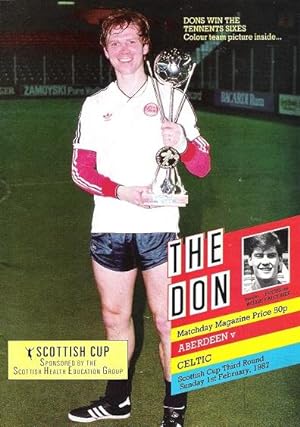 The Don. Matchday Companion Sunday 1st February 1987, Aberdeen v. Celtic.