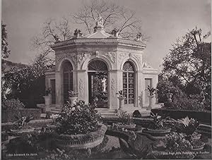Pegli. Villa Pallavicini, Pavillon. Genua - Genova, Italien.Original - Fotografie. braungetönter ...