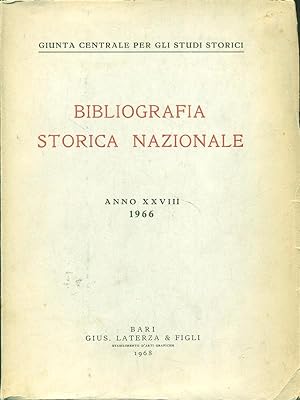 Bibliografia storica nazionale anno XXVIII 1966