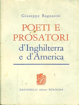 Immagine del venditore per Poeti e prosatori d'Inghilterra e d'America venduto da Librodifaccia