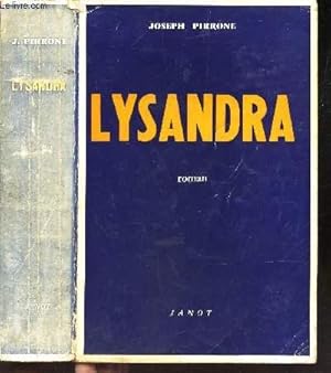 Bild des Verkufers fr LYSANDRA zum Verkauf von Le-Livre