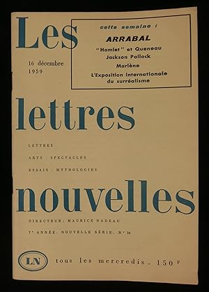Image du vendeur pour LES LETTRES NOUVELLES. mis en vente par Librairie Franck LAUNAI