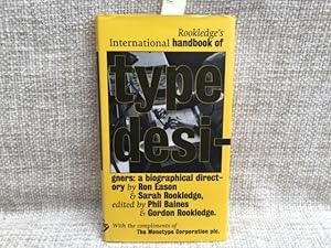 Bild des Verkufers fr Rookledge's International Handbook of Type Designers: A Biographical Directory zum Verkauf von Anytime Books