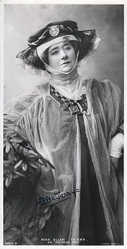 Signed Photographic Postcard featuring Ellen Terry