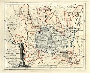 MINDELHEIM. - Karte. "Die Lande der Grafen Fugger mit den Herrschaften Thannhausen, Schwabeck, Mi...