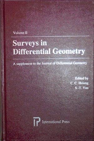 Surveys in Differential Geometry Volume II
