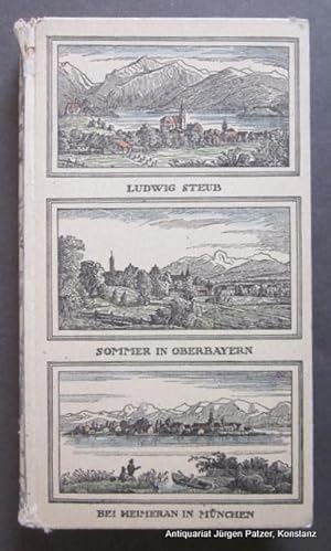 Bild des Verkufers fr Sommer in Oberbayern. 2. Auflage. Mnchen, Heimeran, 1949. Kl.-8vo. Mit 18 Abbildungen nach zeitgenssischen Holzstichen. 198 S., 1 Bl. Handkolorierter Or.-Pp. (A. Woelfle); etw. angestaubt, Kapitale bestoen, oberes etwas eingerissen. zum Verkauf von Jrgen Patzer