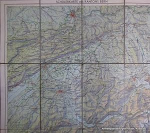 Seller image for Mastab 1:300.000. Bern, Kmmerly & Frey, ca. 1930. In 12 Segmenten auf dnnes Leinen aufgezogene farbige Karte (Gre ca. 49:59 cm) in den Begrenzungen Belfort - Eglisau - Aigle - Bosco (Gurin). for sale by Jrgen Patzer