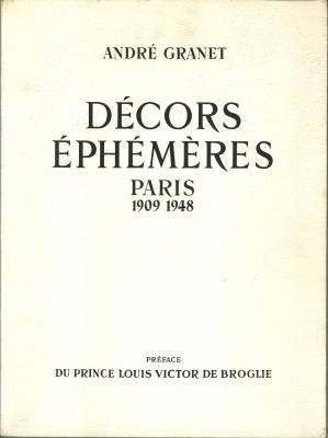 Seller image for Dcors phmres. Les Expositions Jeux d'Eau et de Lumire [Paris 1909 - 1948]. Prface du Prince Louis Victor de Broglie. for sale by Antiquariat Weinek