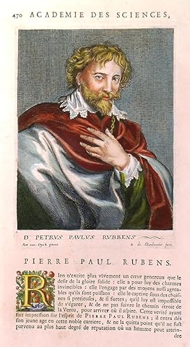 PIERRE PAUL RUBENS. Head and shoulder portrait of Rubens. From