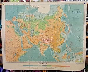 G.W. Bacon Wall Atlas of Asia and Adjacent Lands - Contours