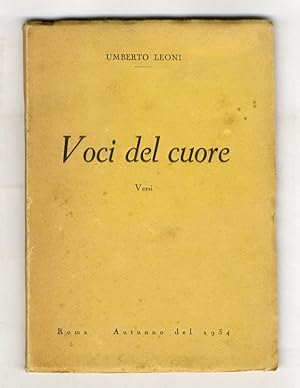 Seller image for Voci del cuore. Versi. for sale by Libreria Oreste Gozzini snc