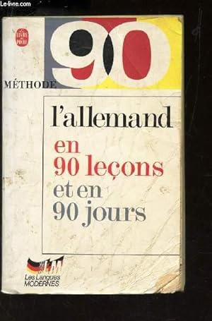 Seller image for METHODE 90 ALLEMAND. for sale by Le-Livre