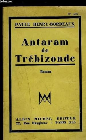 Bild des Verkufers fr ANTARAN DE TREBIZONDE zum Verkauf von Le-Livre