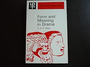 Seller image for Form and Meaning in Drama: A Study of Six Greek Plays and of Hamlet. for sale by J. King, Bookseller,