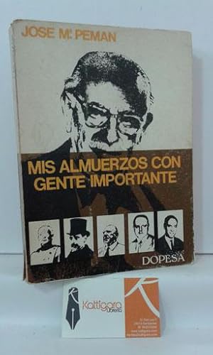 Seller image for MIS ALMUERZOS CON GENTE IMPORTANTE for sale by Librera Kattigara