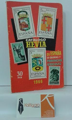 Seller image for CATLOGO HEVIA DE ESPAA Y EX-COLONIAS Y PROVINCIAS AFRICANAS 1966 for sale by Librera Kattigara