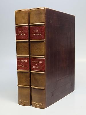 Bild des Verkufers fr Narrative of a Five Years' Expedition Against the Revolted Negroes of Surinam in Guiana on the Wild Coast of South America; from the Years 1772 to 1777:; Elucidating the History of that Country and Describing its Productions, viz. Quadrupedes, Birds, Fishes, Reptiles, Trees, Shrubs, Fruits, & Roots; with an Account of the Indians of Guiana, & Negroes of Guinea zum Verkauf von Argosy Book Store, ABAA, ILAB