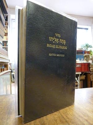 Imagen del vendedor de Rituel de Prieres Patah Eliyahou - Rite Sepharade, Edition Bilingue, traduit par Menahem Perez a la venta por Antiquariat Orban & Streu GbR