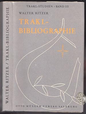 Imagen del vendedor de Trakl-Bibliographie. a la venta por Antiquariat Burgverlag