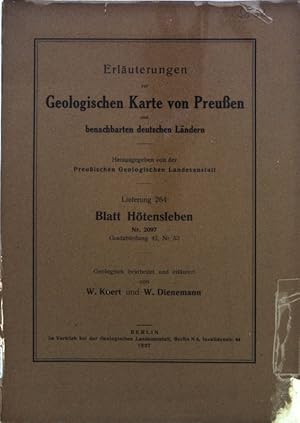 Image du vendeur pour Erluterungen zur Geologischen Karte von Preuen und benachbarten deutschen Lndern, Lieferung 264 Blatt Htensleben Nr. 2097; mis en vente par books4less (Versandantiquariat Petra Gros GmbH & Co. KG)