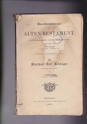 Handkommentar zum Alten Testament. I. Abtl. Band 5. Die Bücher der Könige.