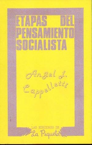 Imagen del vendedor de ETAPAS DEL PENSAMIENTO SOCIALISTA. a la venta por angeles sancha libros