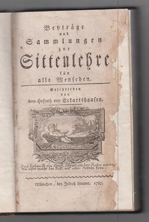 Bild des Verkufers fr Beytrge und Sammlungen zur Sittenlehre fr alle Menschen. zum Verkauf von Allguer Online Antiquariat