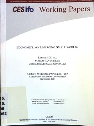 Seller image for Economics: An Emerging Small World? CESifo Working Paper No. 1287; for sale by books4less (Versandantiquariat Petra Gros GmbH & Co. KG)