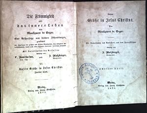 Seller image for Unsere Gre in Jesus Christus; 2. Theil Die Frmmigkeit und das innere Leben von Monsignore de Segur; VI for sale by books4less (Versandantiquariat Petra Gros GmbH & Co. KG)