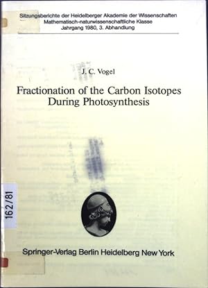 Bild des Verkufers fr Fractionation of the carbon isotopes during photosynthesis. zum Verkauf von books4less (Versandantiquariat Petra Gros GmbH & Co. KG)