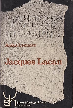 Bild des Verkufers fr Jacques Lacan zum Verkauf von le livre ouvert. Isabelle Krummenacher