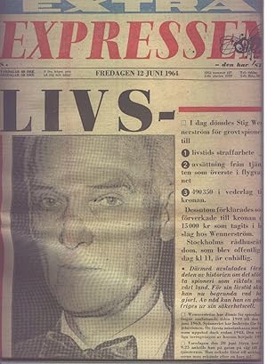 Extra Expressen Fredagen 12. Juni 1964