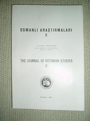 Osmanli arastirmalari / The Journal of Ottoman Studies : II