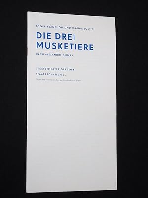 Bild des Verkufers fr Programmheft 1 Staatstheater Dresden Staatsschauspiel 1966/67. DIE DREI MUSKETIERE nach Dumas von Planchon/ Lochy. Insz.: Hans Mtz, Bhnenbild: Otto Grllmann, Kostme: Helga Alschner, Musik: Rainer Kunad. Mit Mit Alfred Struwe (Athos), Lothar Krompholz (Porthos), Rudolf Donath (Aramis), Alfred Lbke, Katja Kuhl, Hannelore Seezen, Wilhelm Burmeier zum Verkauf von Fast alles Theater! Antiquariat fr die darstellenden Knste