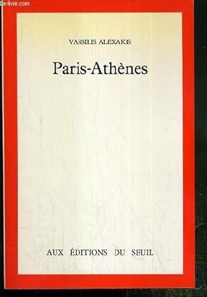 Image du vendeur pour PARIS-ATHENES mis en vente par Le-Livre