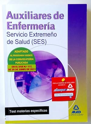 Imagen del vendedor de Auxiliares de Enfermera, Servicio Extremeo de Salud (SES). Test materias Especficas a la venta por Librera Salvalibros Express