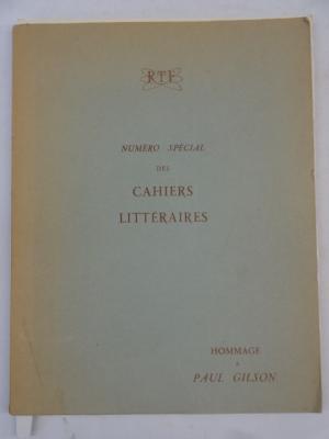 Numéro spécial des Cahiers littéraires de la RTF Hommage à Paul Gilson