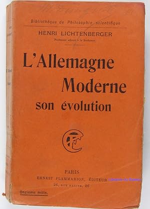 Imagen del vendedor de L'Allemagne Moderne son volution a la venta por Librairie du Bassin