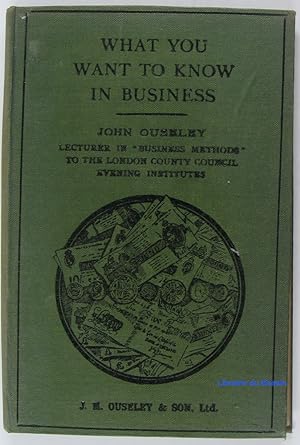 Seller image for What you want to know in business for sale by Librairie du Bassin
