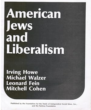 Image du vendeur pour American Jews and Liberalism mis en vente par Bookshop Baltimore