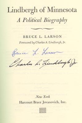 Seller image for LINDBERGH OF MINNESOTA. A POLITICAL BIOGRAPHY for sale by Charles Agvent,   est. 1987,  ABAA, ILAB