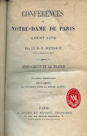 Seller image for CONFERENCES DE NOTRE-DAME DE PARIS - 1872-1875. for sale by Le-Livre