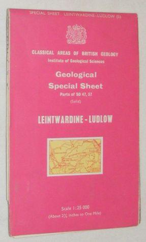 Leintwardine - Ludlow. 1:25000 Map, Geological Special Sheet Parts of 50, 47, 57 (Solid). Classic...