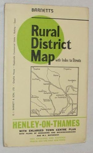 Barnett's Rural District Map with index to streets: Henley-on-Thames