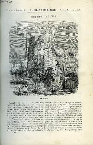 Seller image for LA SEMAINE DES FAMILLES 4EME ANNEE N2 - SAINT-JULIEN LE PAUVRE DE RENE, ELISE ET DOROTHEE II DE THERESE ALPHONSE KARR, LES PETITS SERMONTS DU P. NEPOMUCENE II DE JEROME DUMOULIN, CONGRES ET FETES ARTISTIQUES D'ANVERS II DE ANDRE LE PAS for sale by Le-Livre