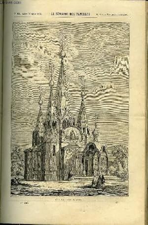 Imagen del vendedor de LA SEMAINE DES FAMILLES 5EME ANNEE N25 - L'EGLISE RUSSE DE PARIS DE RENE, L'OISEAU DU BON DIEU DE GABRIELLE D'ETHAMPES, BIOGRAPHIE LITTERAIRE - SHAKESPEARE DE F. DE GRANET, UNE SINGULIERE HISTOIRE V DE JEROME DUMOULIN, FELIX MENDELSSOHN BARTHOLDY a la venta por Le-Livre