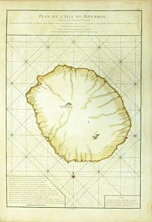 Plan de l'Isle de Bourbon, Situee sur l'Ocean Oriental