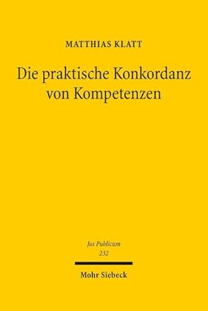 Bild des Verkufers fr Die praktische Konkordanz von Kompetenzen: Entwickelt anhand der Jurisdiktionskonflikte im europischen Grundrechtsschutz (Jus Publicum) : Entwickelt anhand der Jurisdiktionskonflikte im europischen Grundrechtsschutz. Habilitationsschrift zum Verkauf von AHA-BUCH