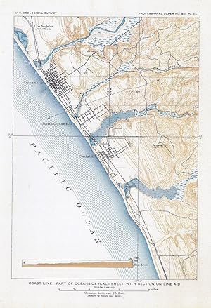 Seller image for Coast Line: Part of Oceanside (Cal.) sheet. for sale by Antiquariat Ruthild Jger